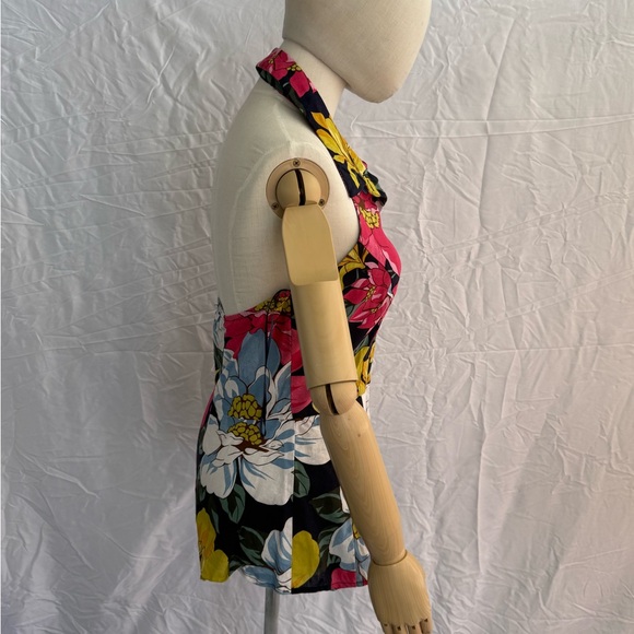 Lulumari Floral Halter Top | Size M | Like New - Picture 5 of 8